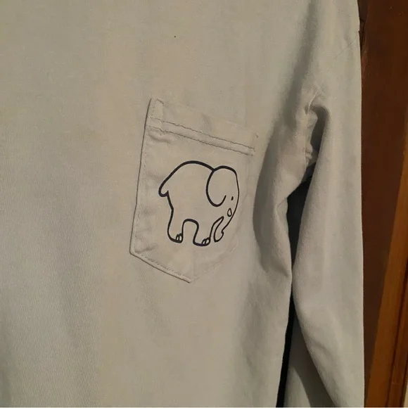 Ivory Ella Soft Blue Long Sleeve Tee - Picture 4 of 5